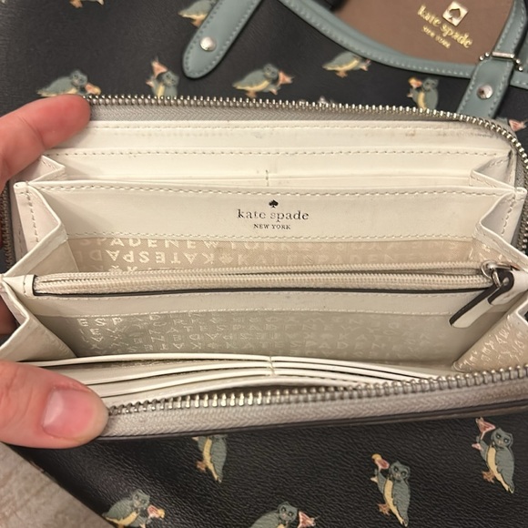 Kate Spade ♠️ Metallic Zipper Wallet - Picture 5 of 8